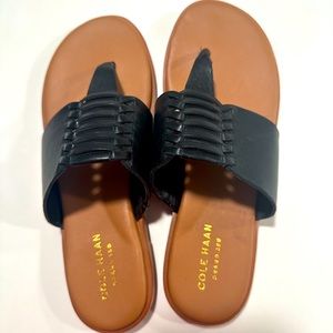 Never worn Cole Haan leather sandals. Size 5.5. Black